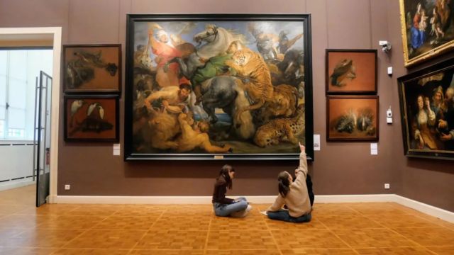 Tous les élèves du niveau 5eme sont allés au musée des beaux-arts dans le cadre du cours de français 📚🖌